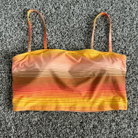 AERIE Multicolor Striped Lined Strap Tank Top Women's Size XL - Picture 1 of 6